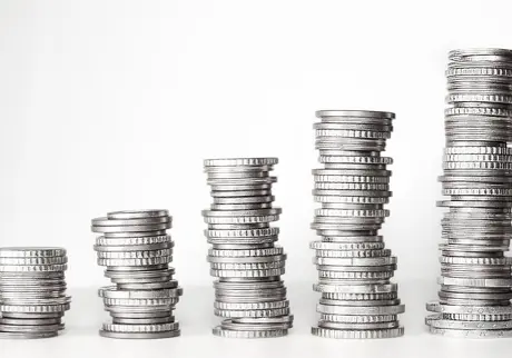 Mynt i flera staplar