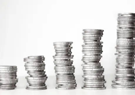 Mynt i flera staplar