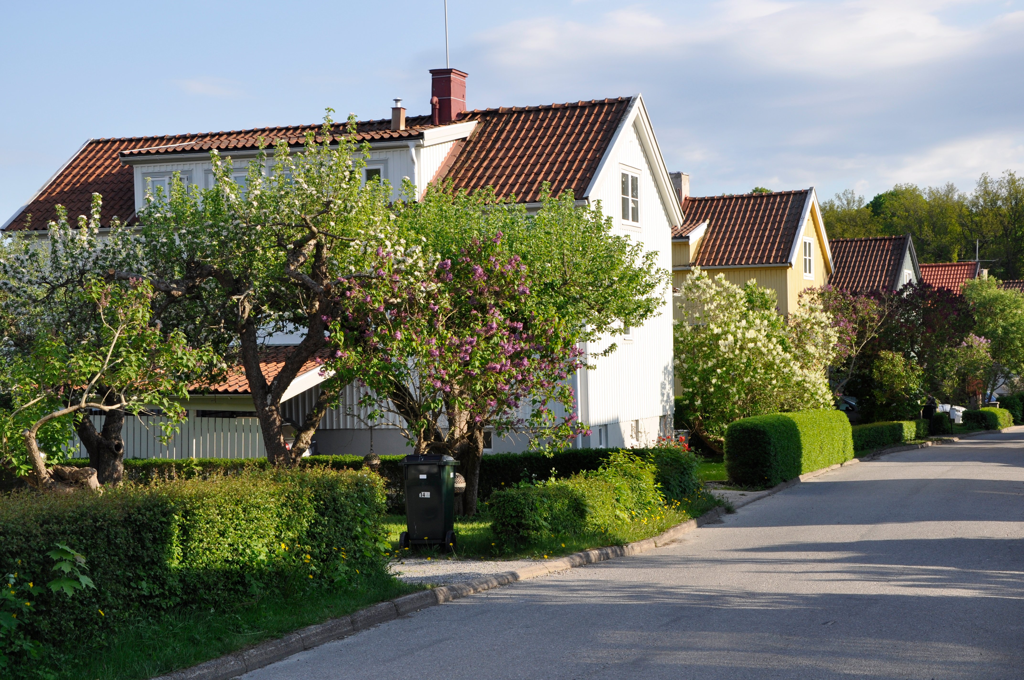 Villaområde under sommartid