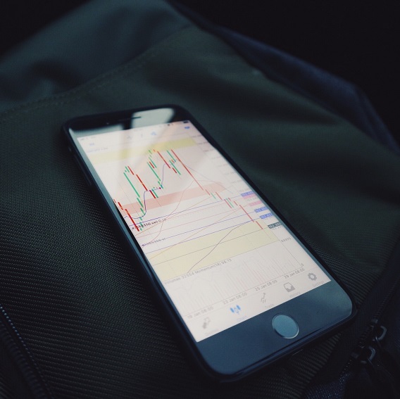 Diagram går uppåt i mobil