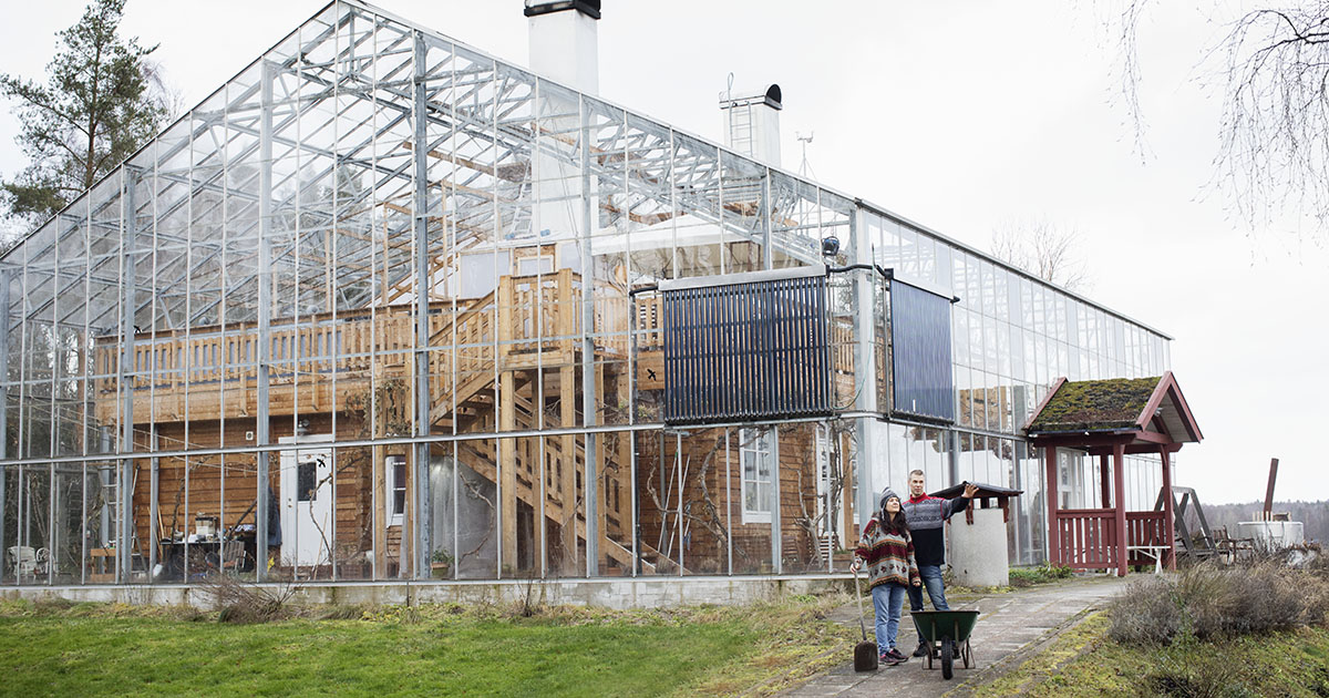 Fritidshus i växthus