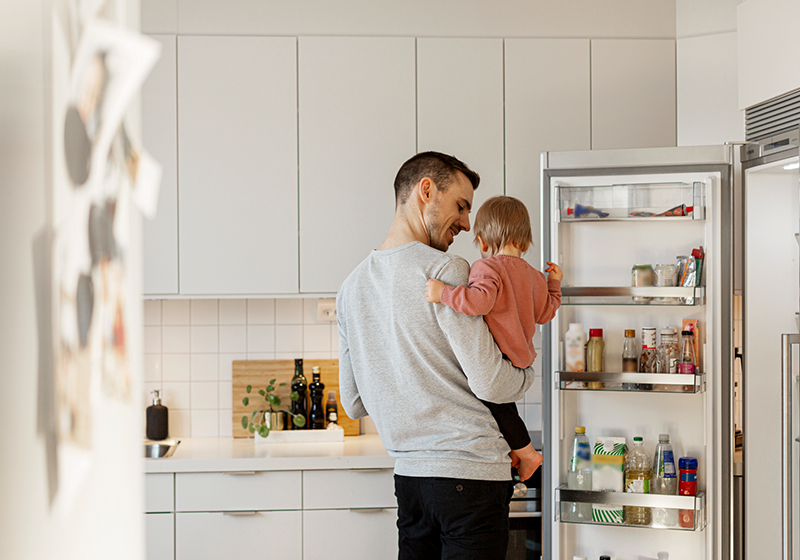 Vitvaror hemma familj